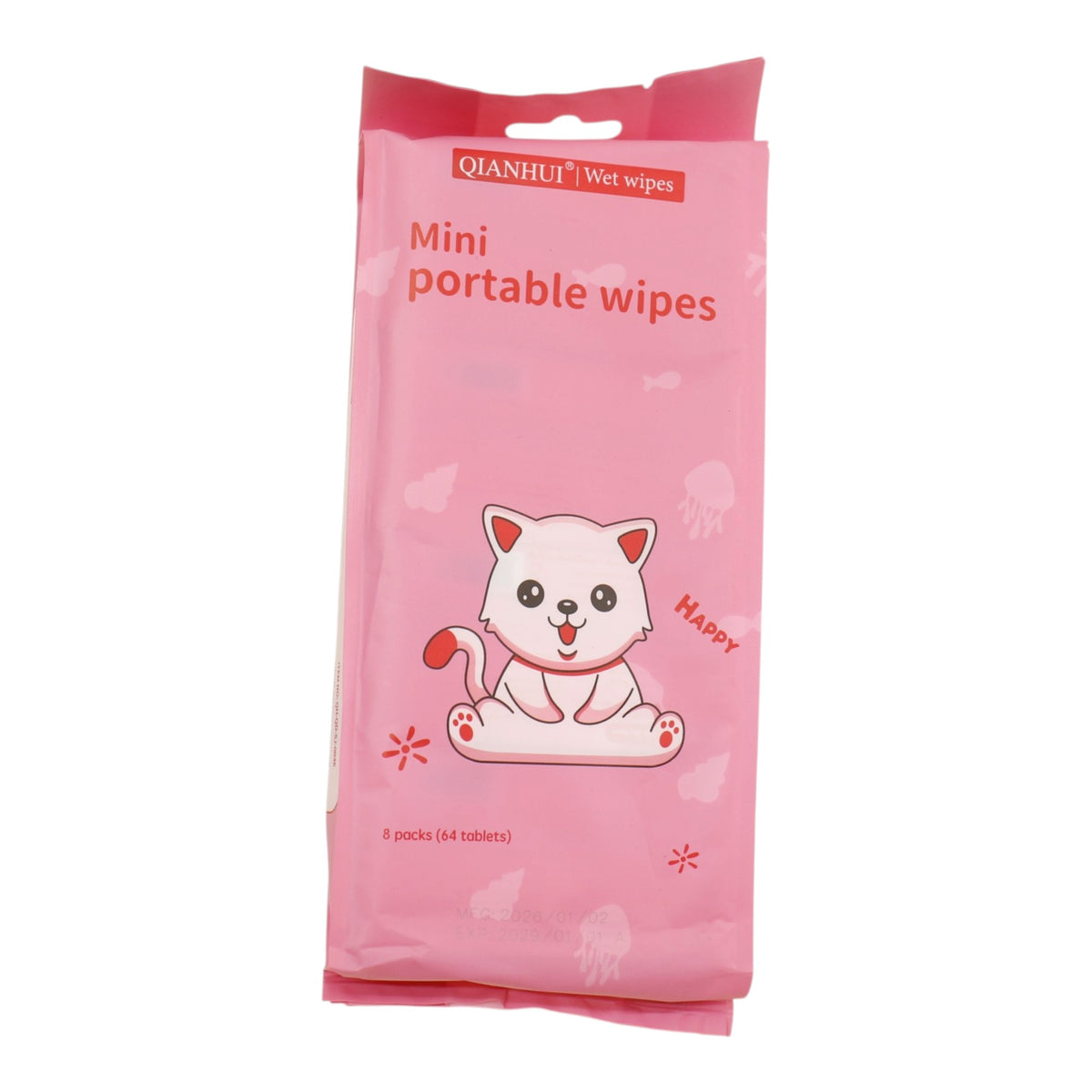 Cute Mini Portable  Wipes SJ0036 (12PK)