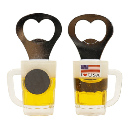 Mini Beer Mug Bottle Opener with Magnetic BO723-1. (12PC)