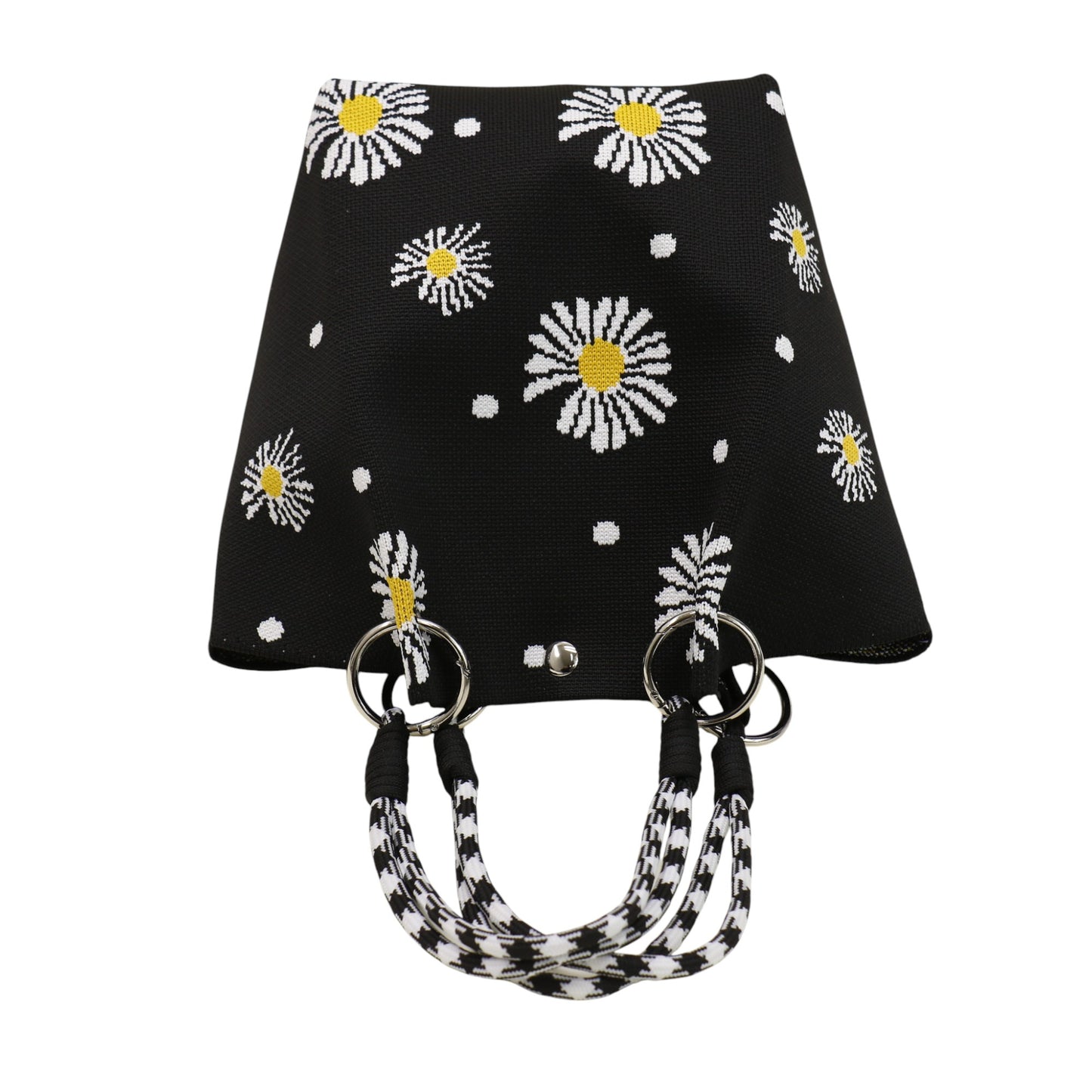 Daisy Pattern Cord Strap Knitted Tote  Bag SS51118-34 (3PC)