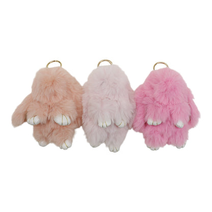 Cut Rabbit Pom Pom Key Chain KC0225-5.. (3PC)