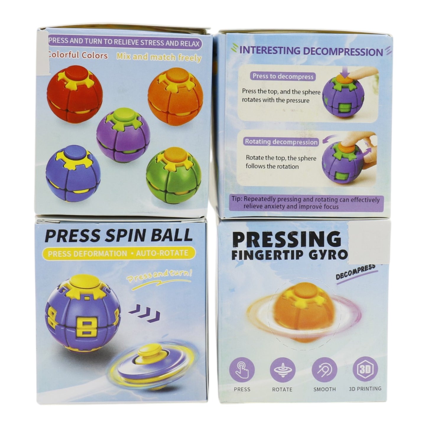 3D Printing Fingertip Rotating Ball SS6711-5 (12PC)