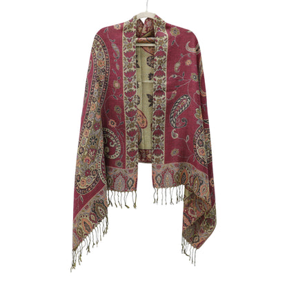 Metallic Pashmina Paisley Pattern SCF3719-30. (12PC)