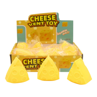 Viral Triangle Cheese Squishy Toy TR6419-1 (12PC)