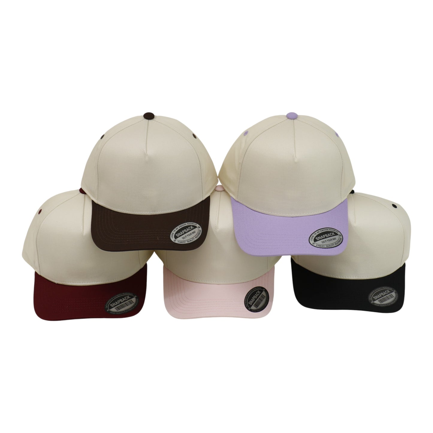 TC Tencel 2-Tone 5 Panel Hat HA1422(3PC)