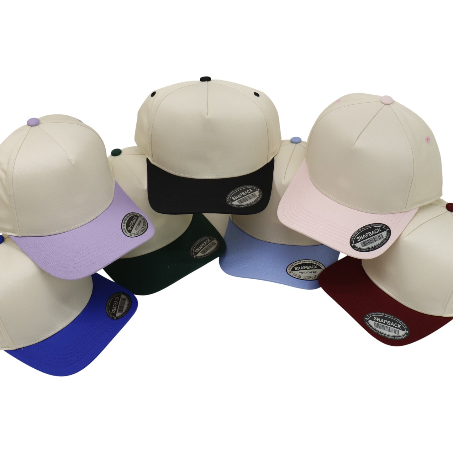 TC Tencel 2-Tone 5 Panel Hat HA1422(3PC)