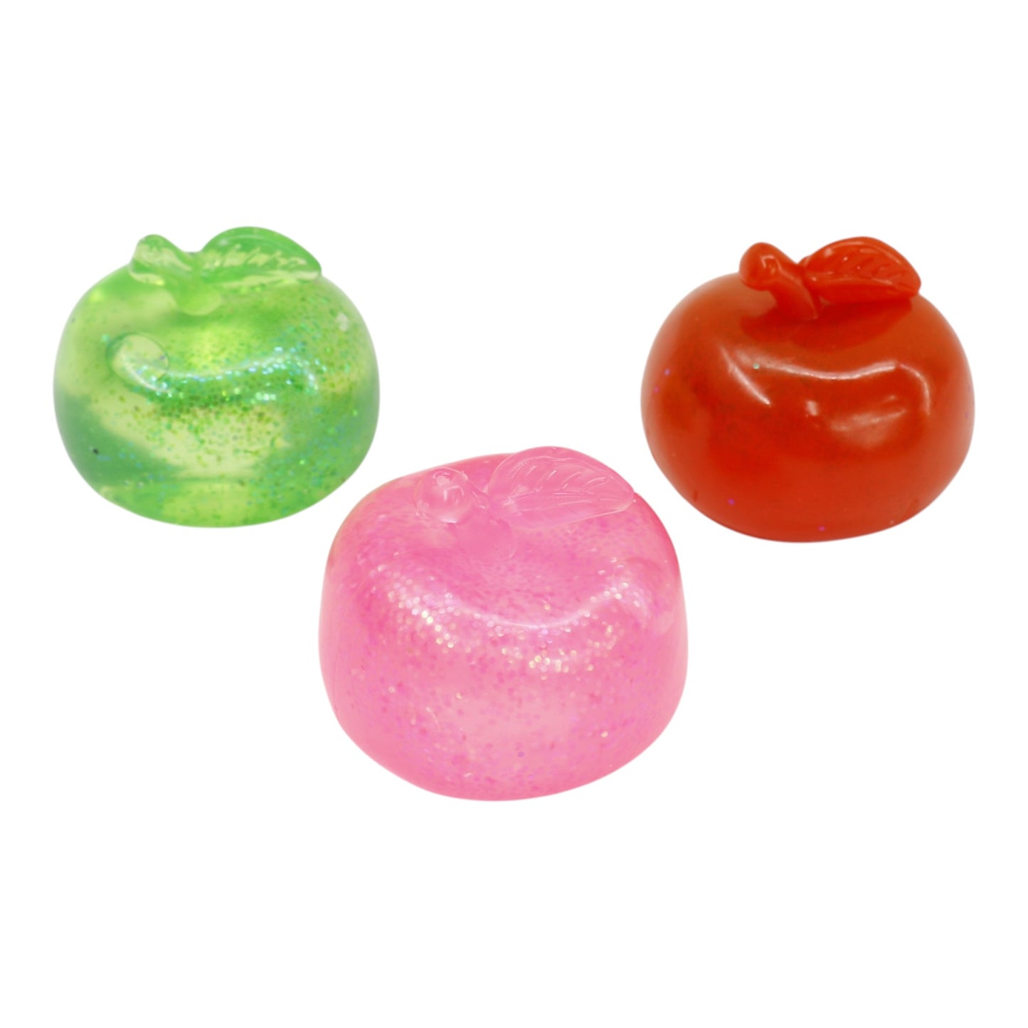 Glitter Apple Maltose Squishy Toy JT6609-15 (12PC)