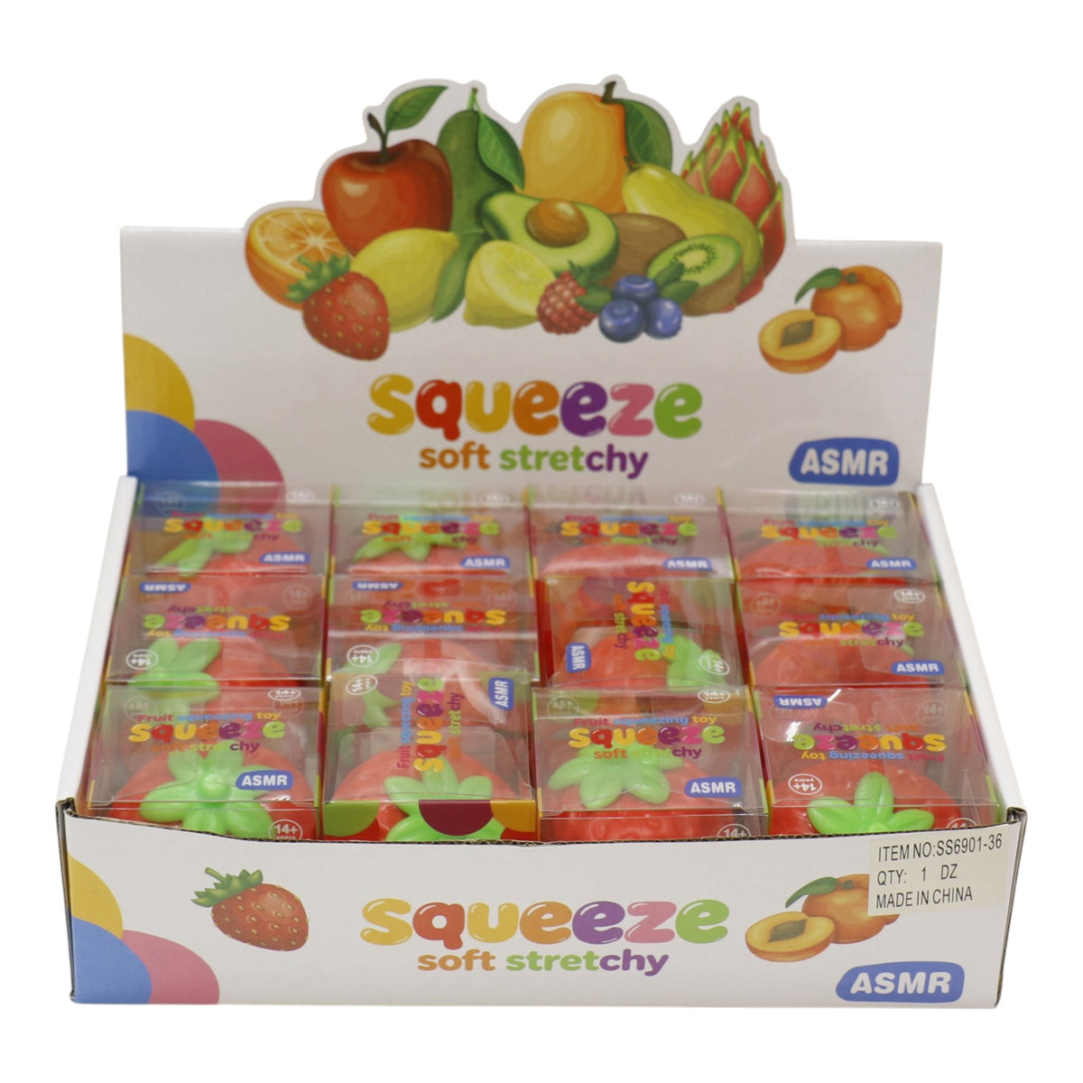 Strawberry Crunchy Squishy Toy SS6901-36 (12PC)