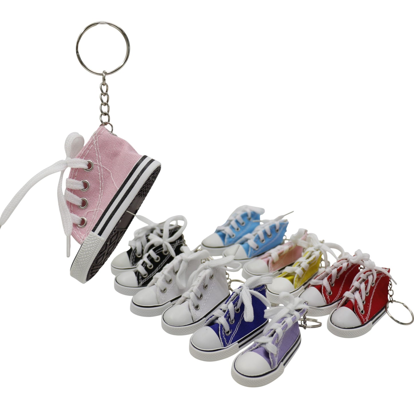 Cute Canvas Rubber Sole Sneakers Key Chain KC5909-4 (12PC)