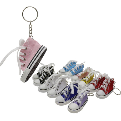 Cute Canvas Rubber Sole Sneakers Key Chain KC5909-4 (12PC)