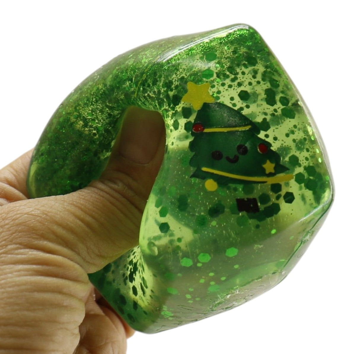 Christmas Glitter Cube Squishy Toy SS6821-9 (12PC)