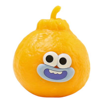 Goofy Smile Orange Tangerine Fluffy Slime Filled TPR Squishy Toy JT6831-11 (12PC)
