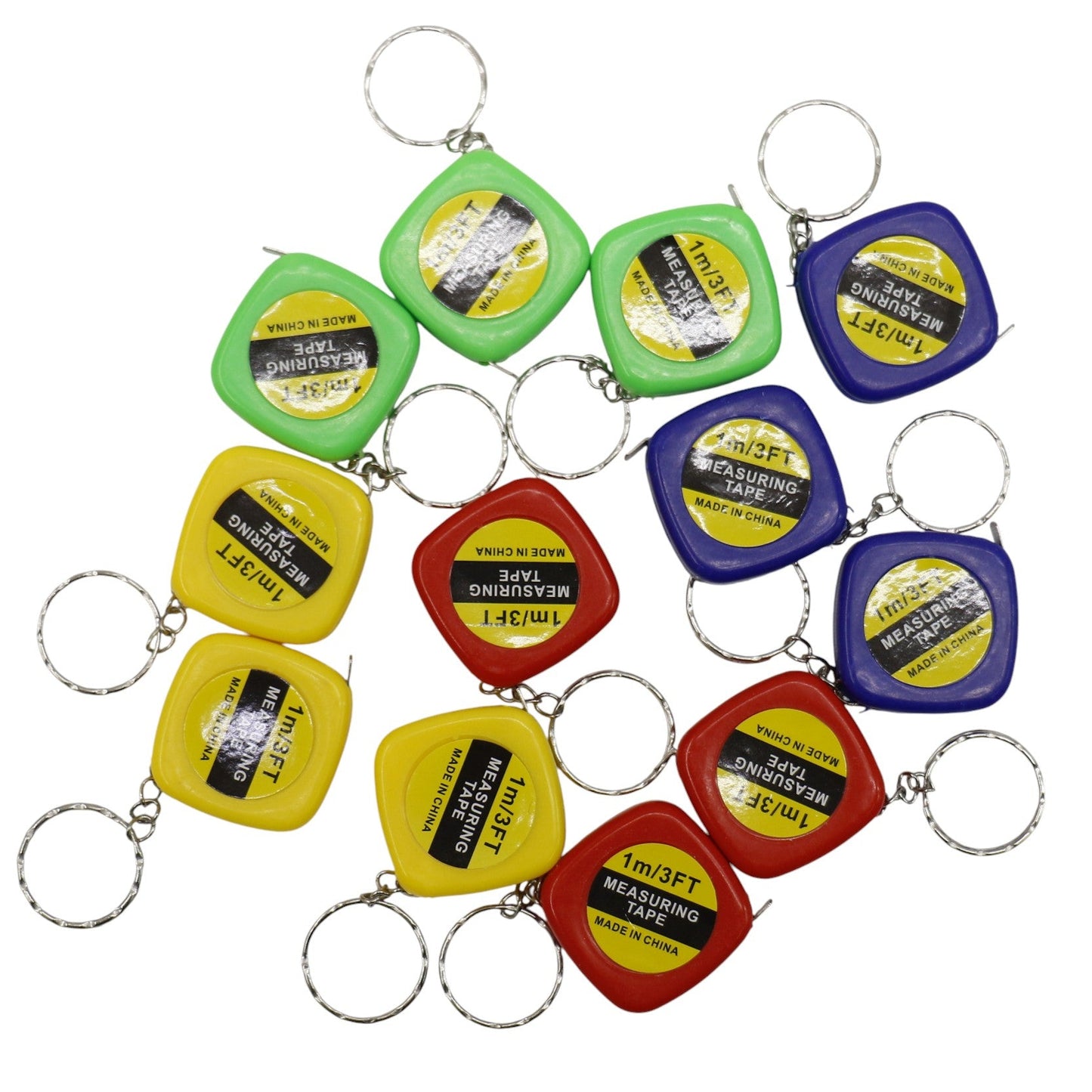 Mini Measuring Tape Key Chain KC5909-3 (12PC)