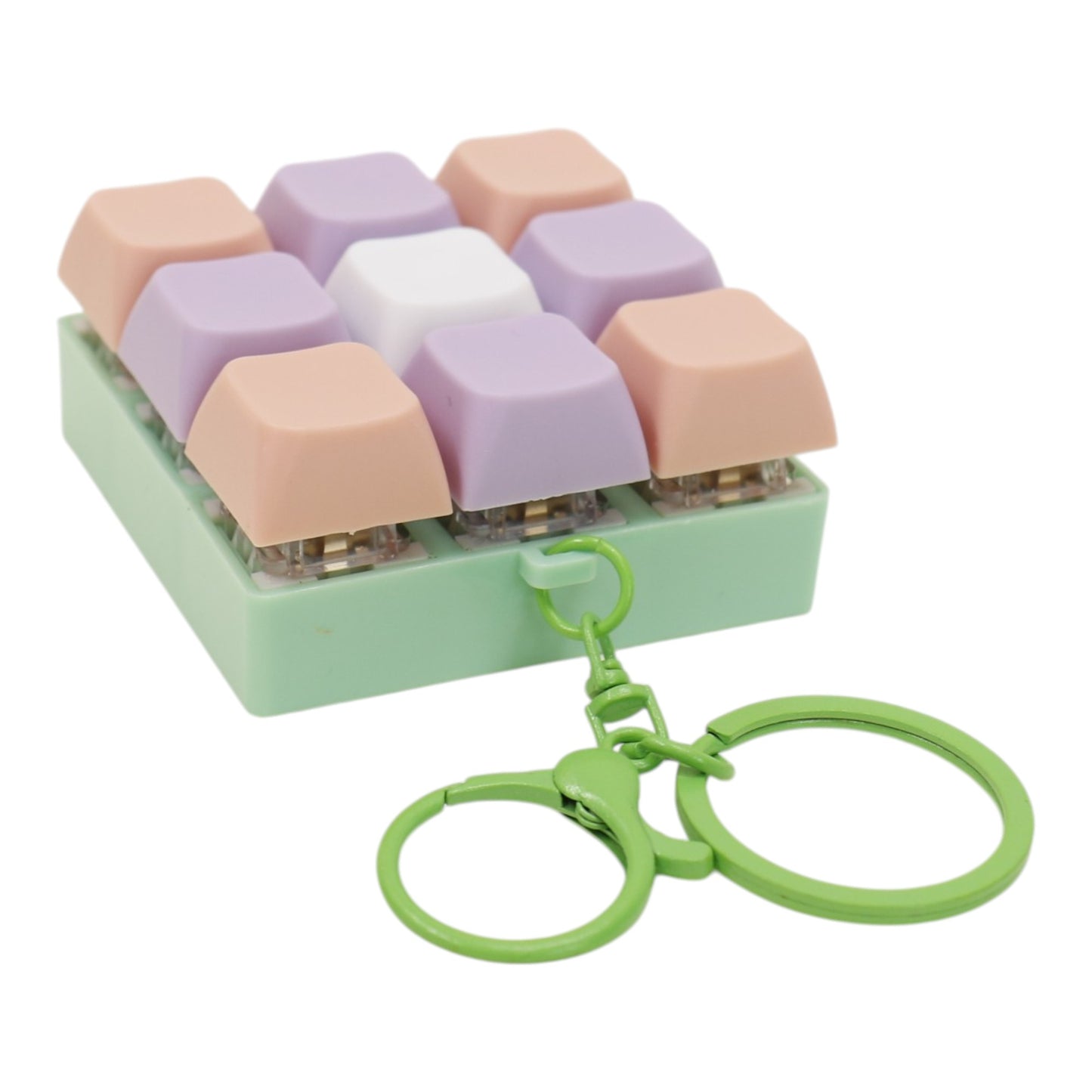 Colorful Keyboard Clicky Keycap Fidget Keychain  SS6426-1 (12)