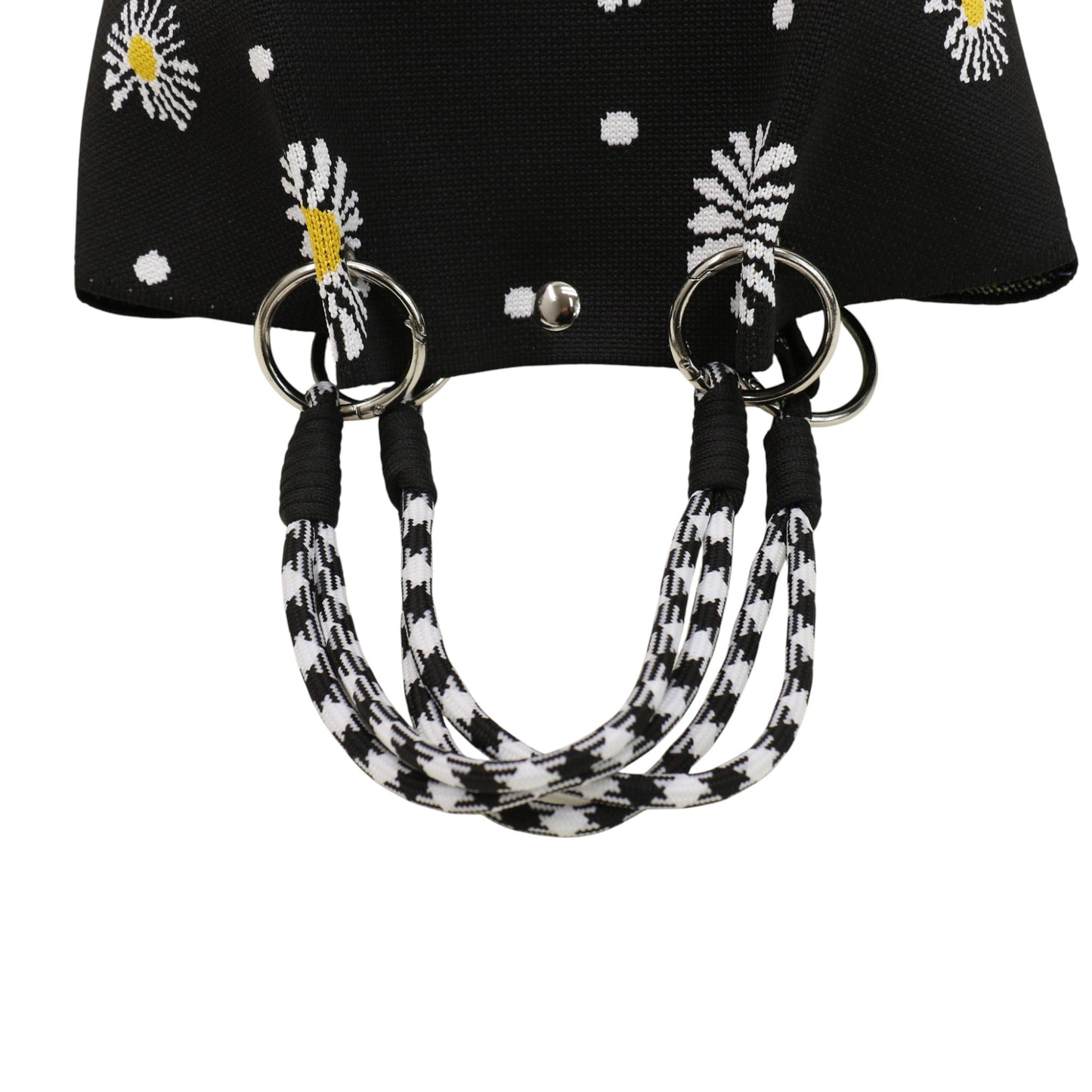 Daisy Pattern Cord Strap Knitted Tote  Bag SS51118-34 (3PC)