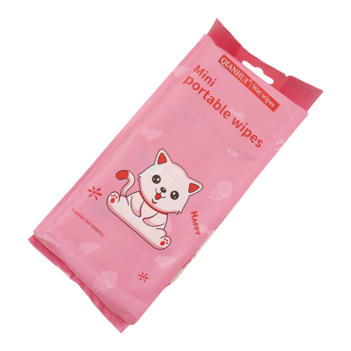 Cute Mini Portable  Wipes SJ0036 (12PK)