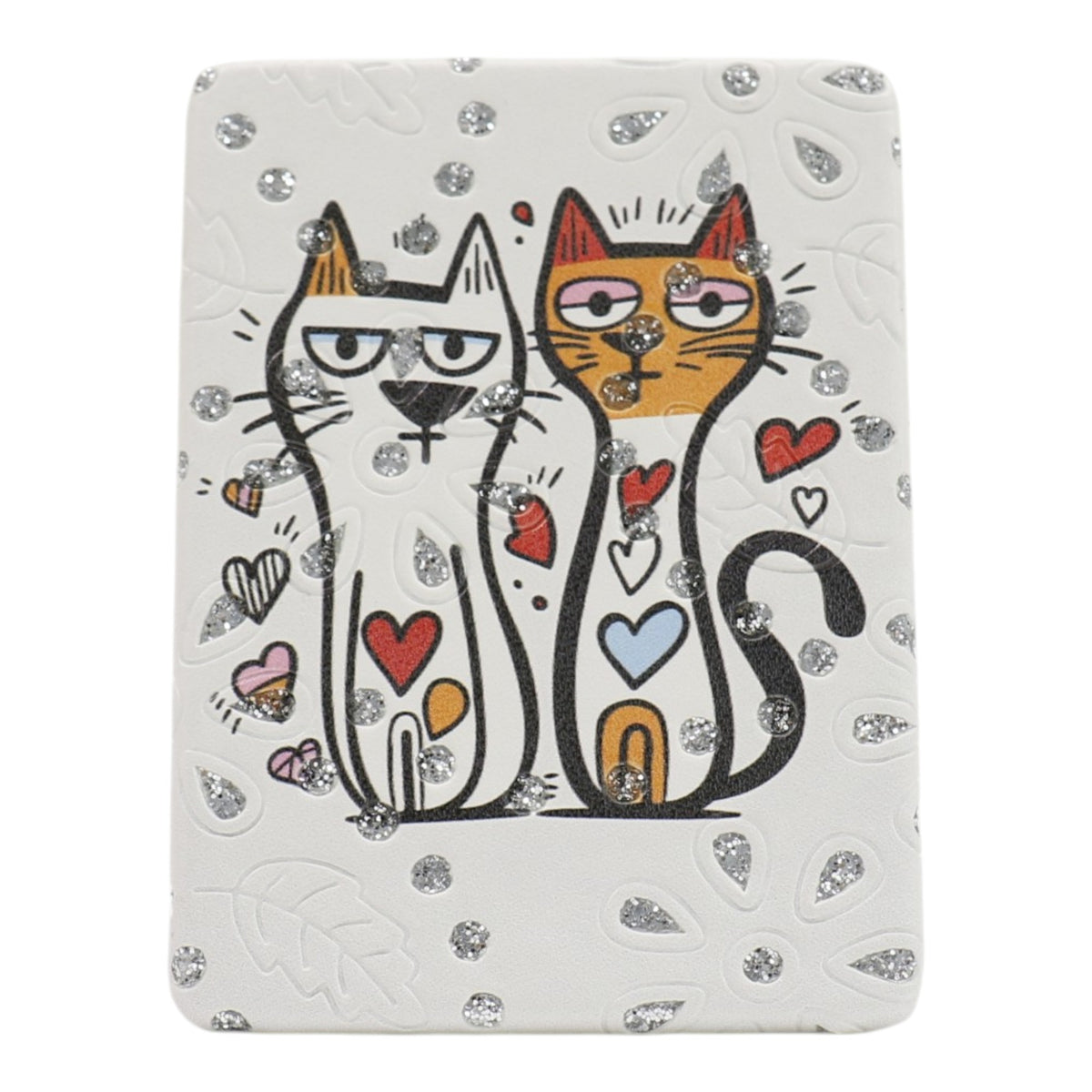 Cat Cartoon Rectangular Glitter Compact Makeup Mirror JM6423-30 (12PC)