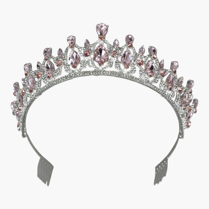 Crystal Tiara Crown HT0939 (2PC)