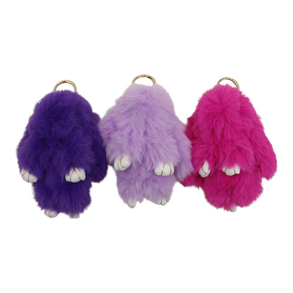 Cut Rabbit Pom Pom Key Chain KC0225-5.. (3PC)