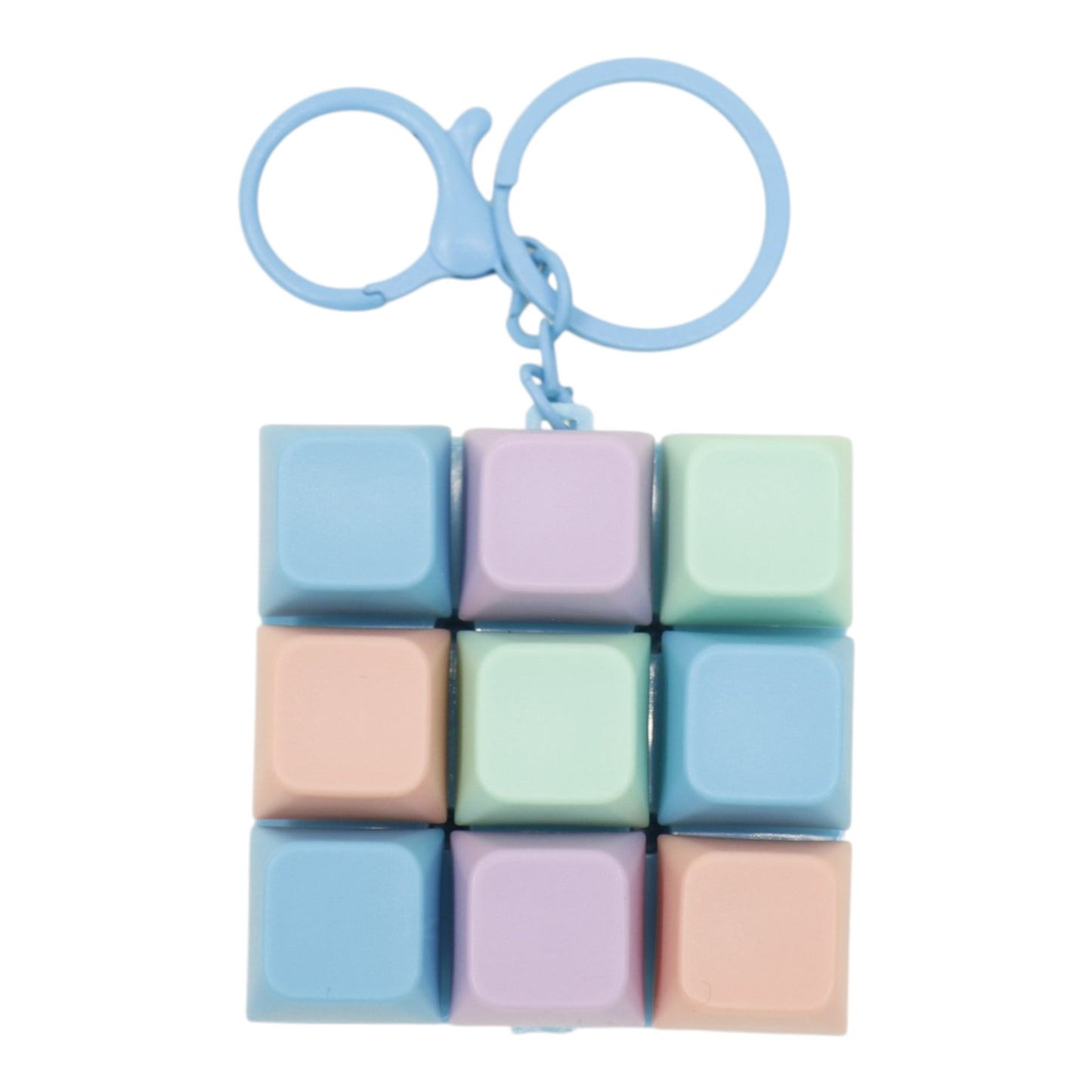 Colorful Keyboard Clicky Keycap Fidget Keychain  SS6426-1 (12)
