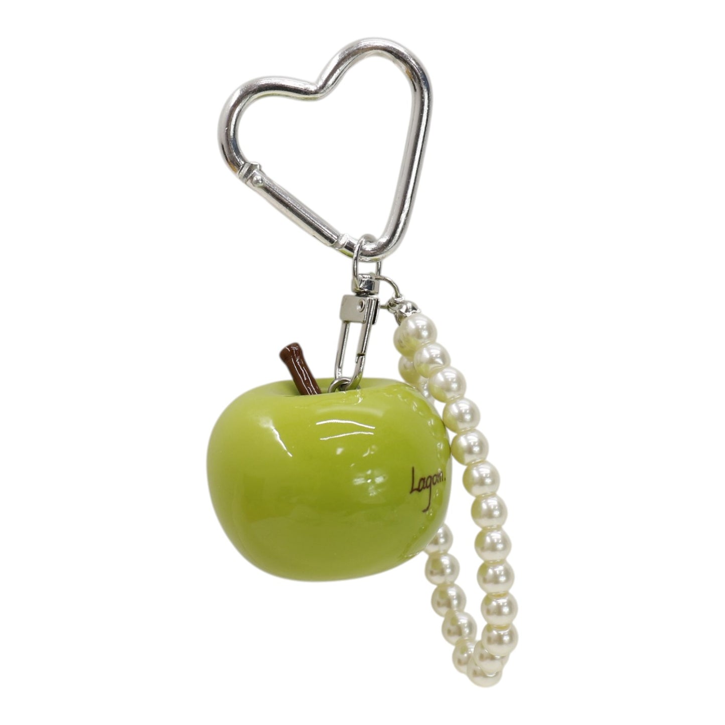 Cute Green Apple With Pearl Keychain and Bag Charm JK6413-1 (12)