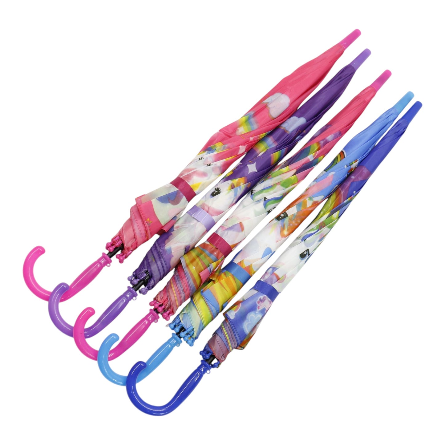 Kids Unicorn Print Plastic Auto Open Fold Umbrella UM3623 (12pc)