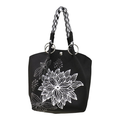 Floral Pattern Women's Knitted Bucket Bag JB6122-2 (12PC)