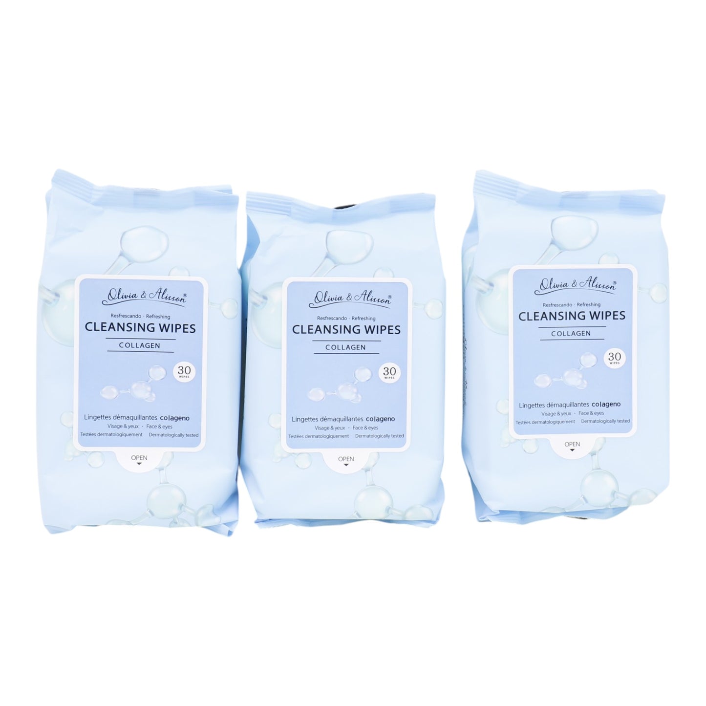 Collagen Cleansing Makeup Remover Wipes MT009 (6PK)