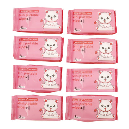 Cute Mini Portable  Wipes SJ0036 (12PK)