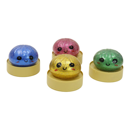 Mystery Glitter Jiggly Bun Squishy Dumpling  SS6418-3 (12PC)