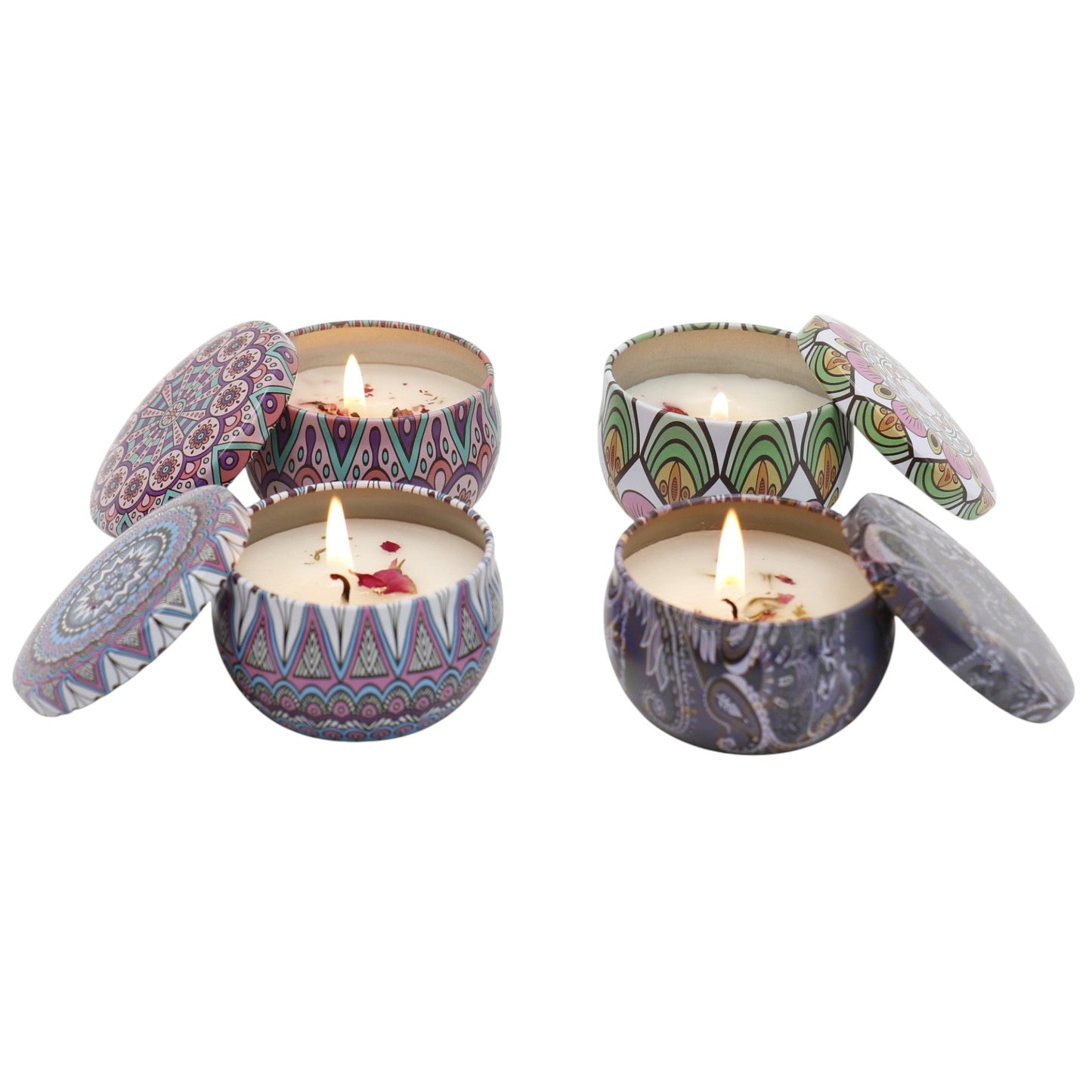 Bohemia 4pcs Fragrance Scented Candle AC5113-2 (3Pack)
