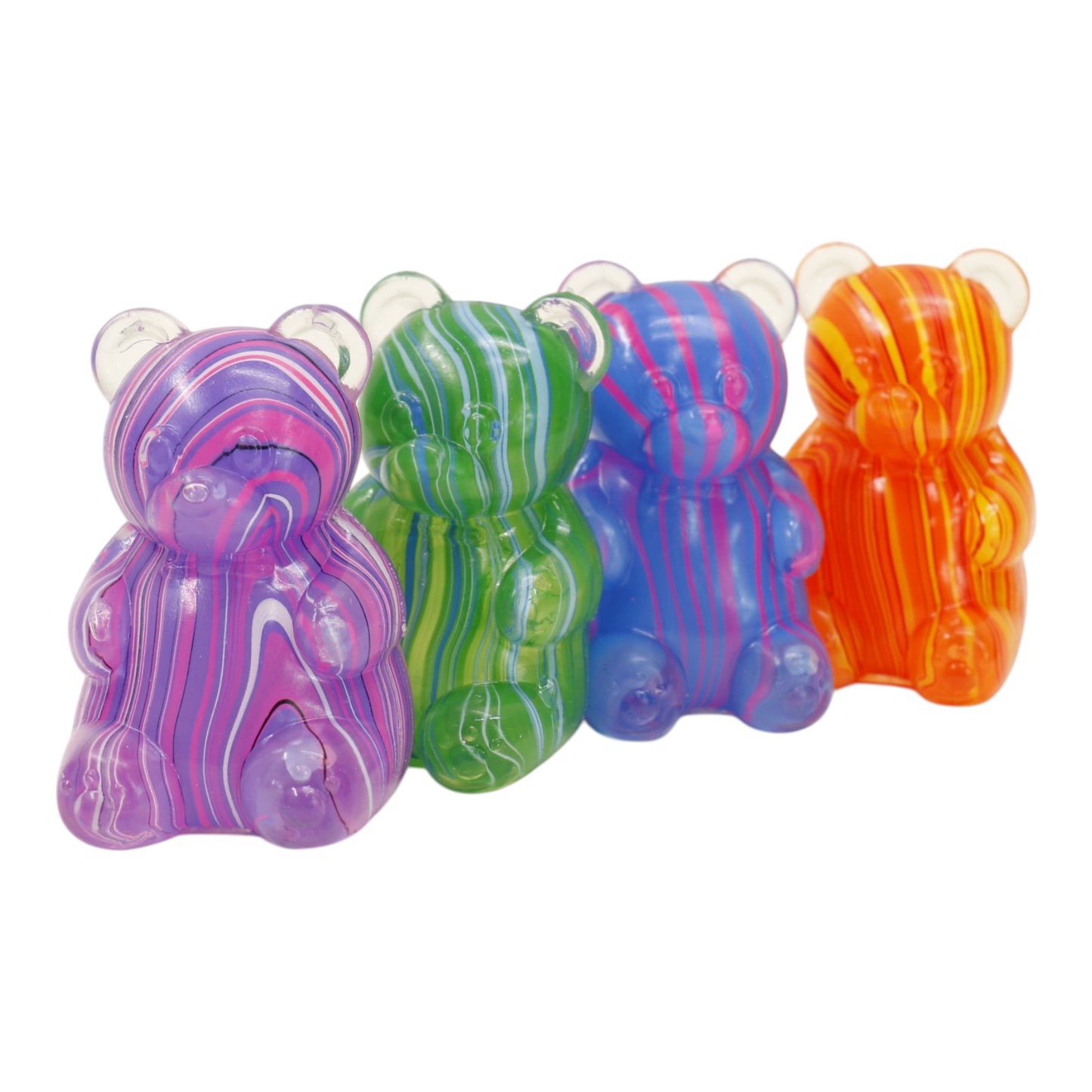 Marbled Gummy Bear Colorful Squishy JT6528-13. (12PC)