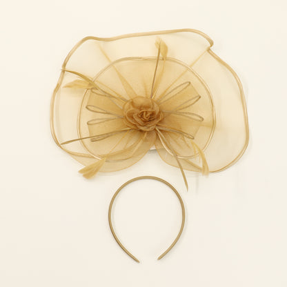 Fascinator Kentucky Derby & Tea Party Flower Feather Hat FF812.(3PC)
