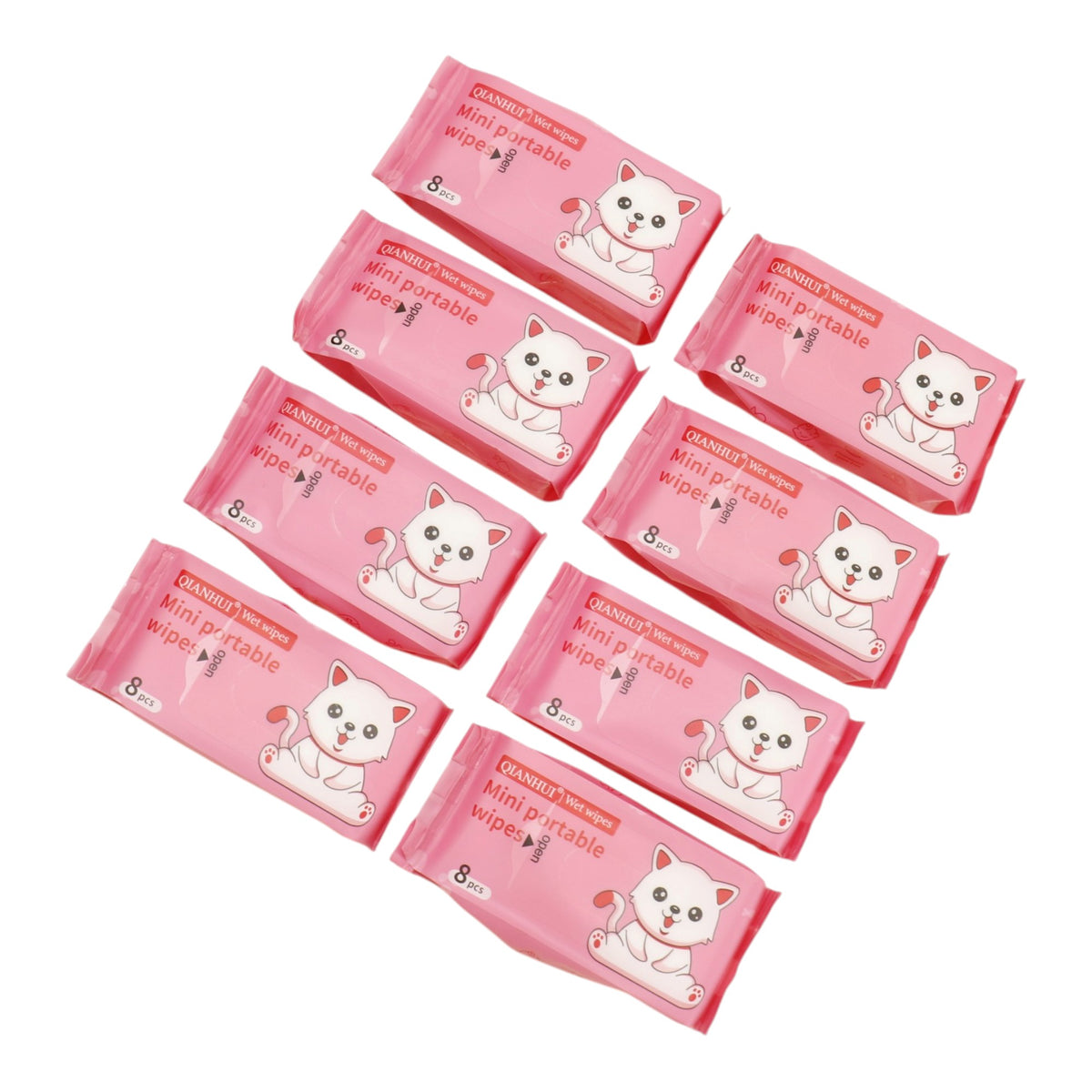 Cute Mini Portable  Wipes SJ0036 (12PK)