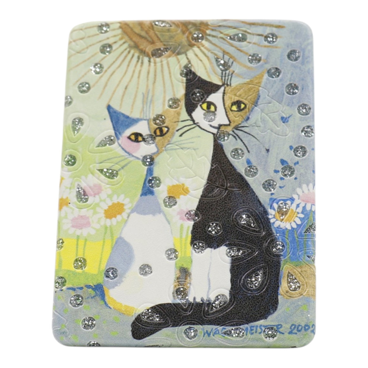 Cat Cartoon Rectangular Glitter Compact Makeup Mirror JM6423-30 (12PC)