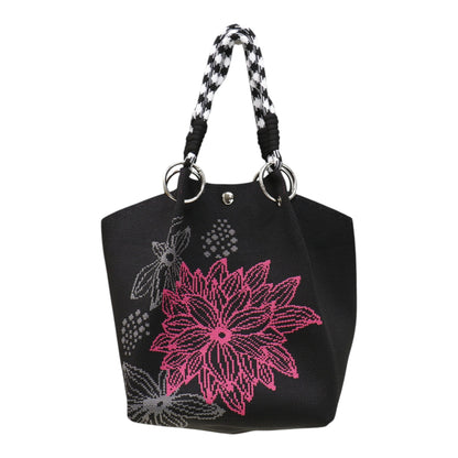 Floral Pattern Women's Knitted Bucket Bag JB6122-2 (12PC)