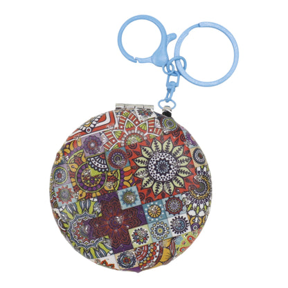 Mandala Round Mirror Key Chain JM6402- 10 (12PC)