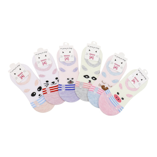 Women's Cute Animal Cartoon Fake Socks SS3208-105. (12PC)