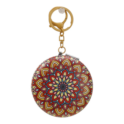 Mandala Round Mirror Key Chain JM6402-2 (12PC)