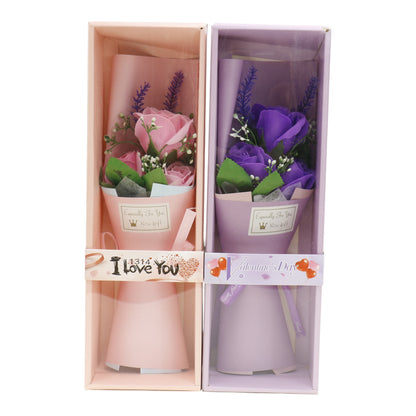 Three Rose Artificial Bouquet Gift  VT5111-1 (1 PACK)