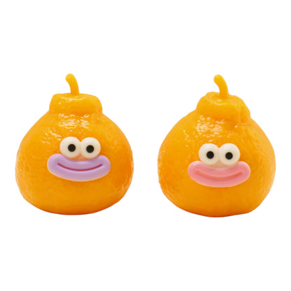 Goofy Smile Orange Tangerine Fluffy Slime Filled TPR Squishy Toy JT6831-11 (12PC)