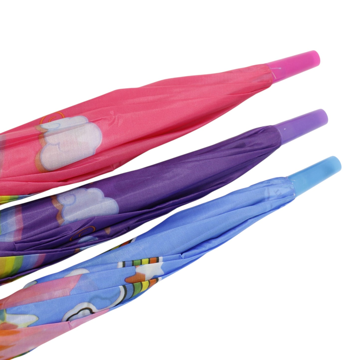 Kids Unicorn Print Plastic Auto Open Fold Umbrella UM3623 (12pc)