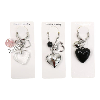 Double Sided Heart Keychain KC511-86 (12PC)