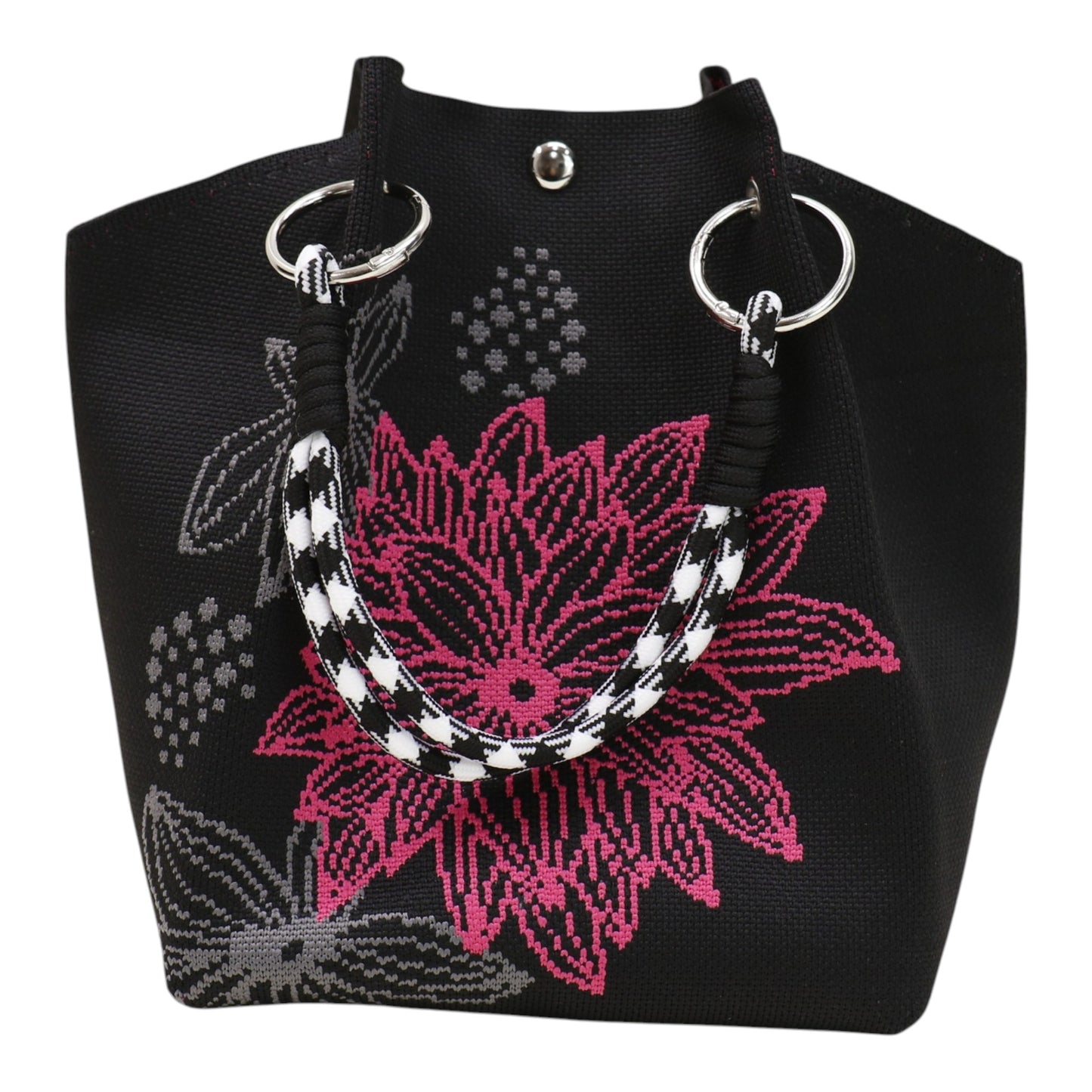 Floral Pattern Women's Knitted Bucket Bag JB6122-2 (12PC)