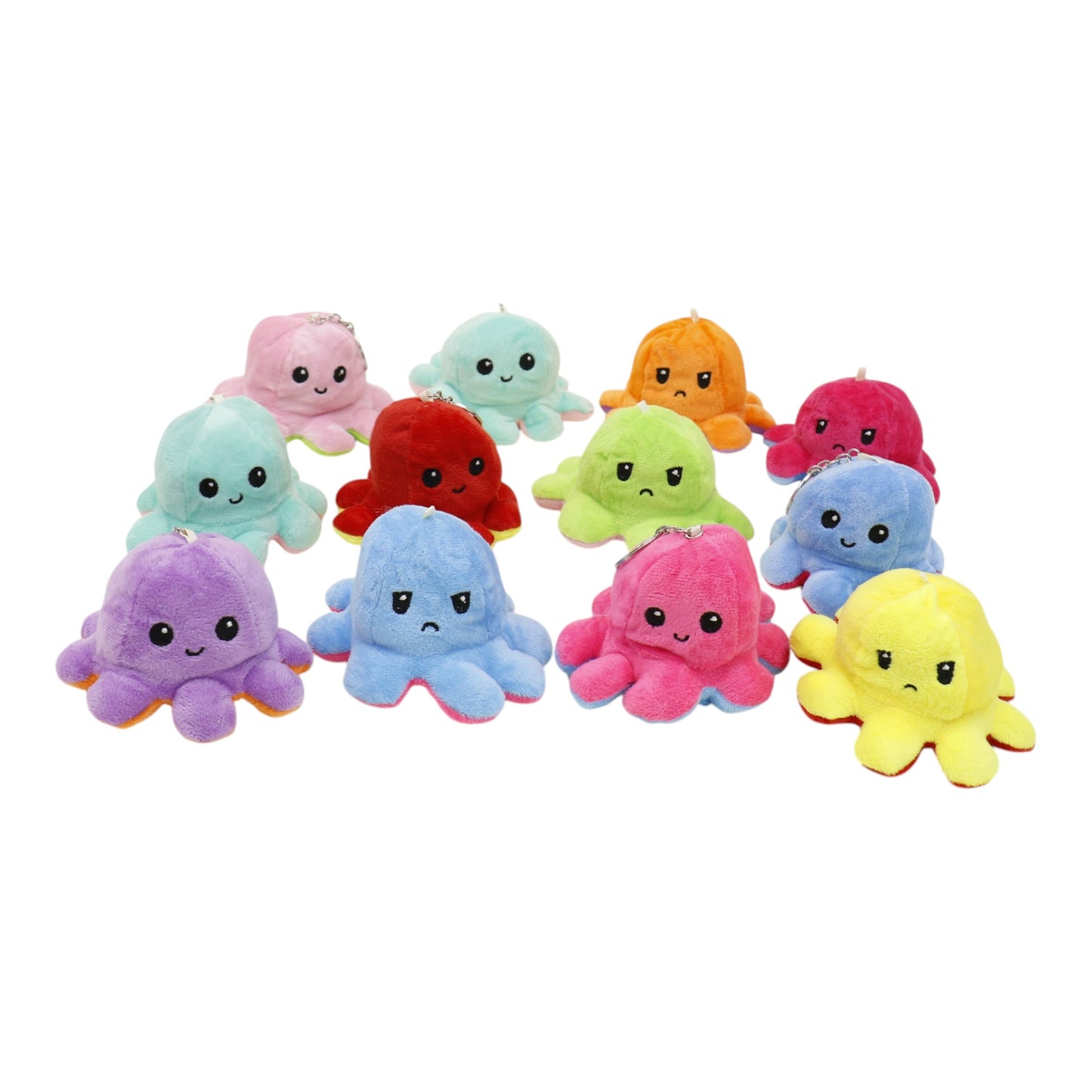 Reversible Octopus Plushie Key Chain KC1225-1. (12PC)