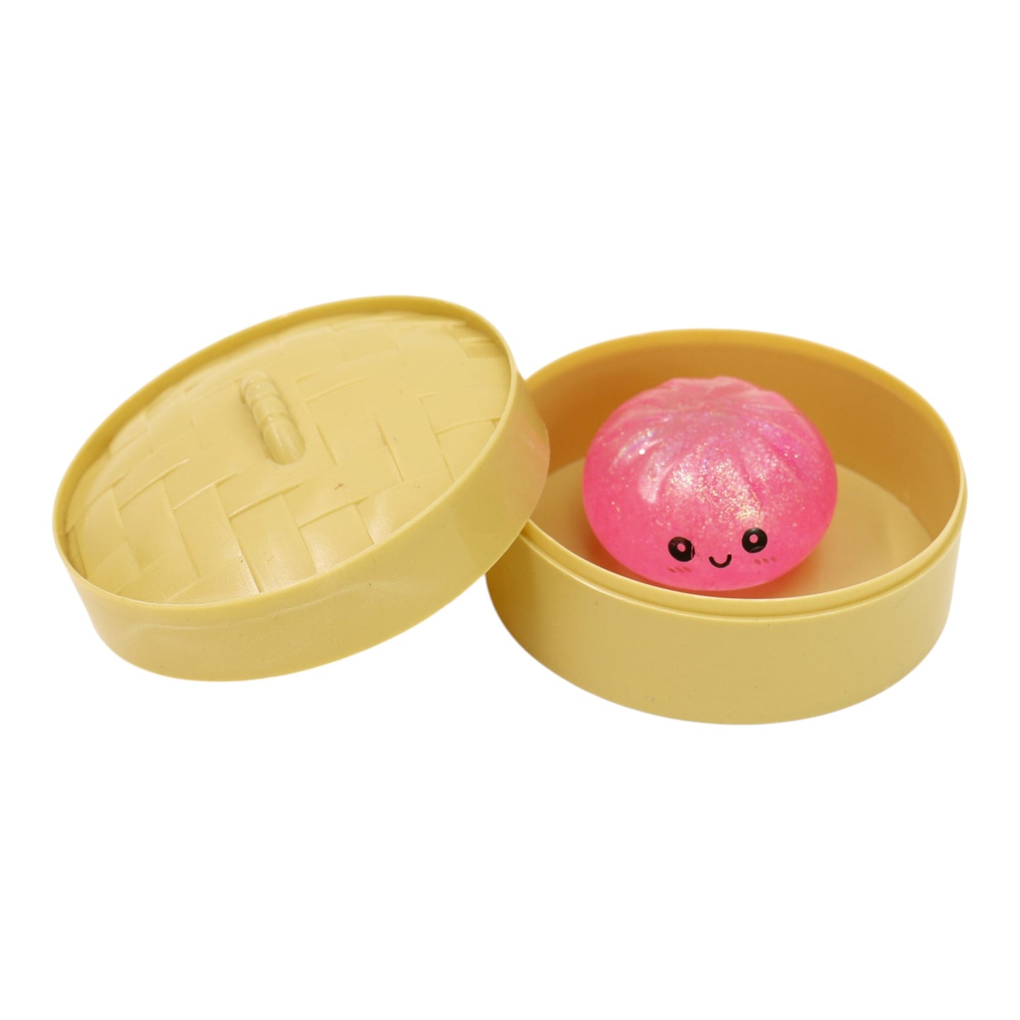 Mini Sugar Glittered Squishy Dumpling With Steamer SQ6606-6 (24PC)