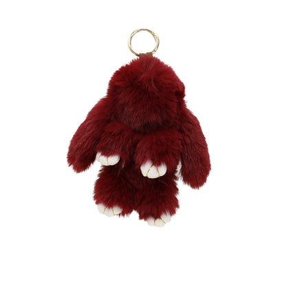 Cut Rabbit Pom Pom Key Chain KC0225-5. (3PC)