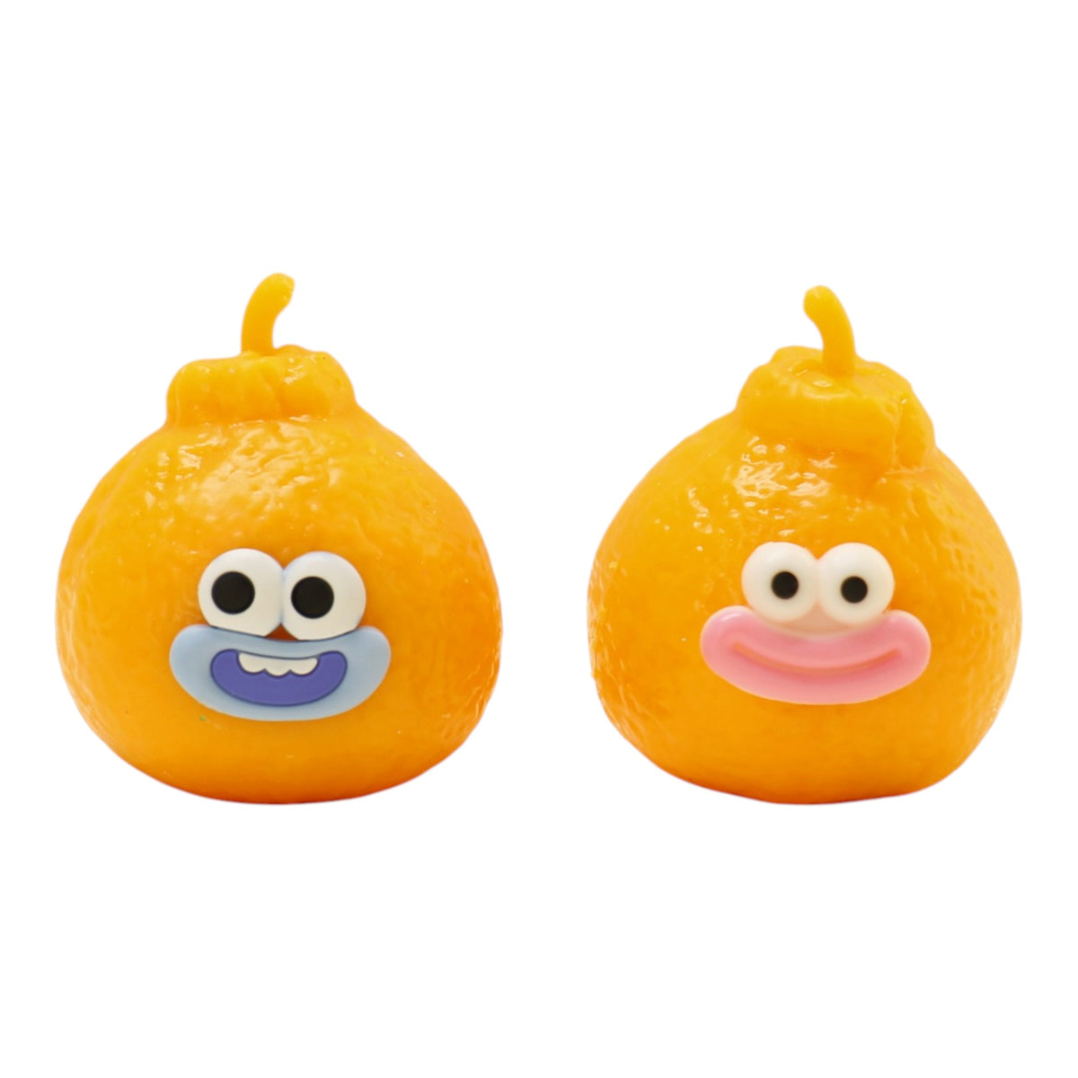 Goofy Smile Orange Tangerine Fluffy Slime Filled TPR Squishy Toy JT6831-11 (12PC)