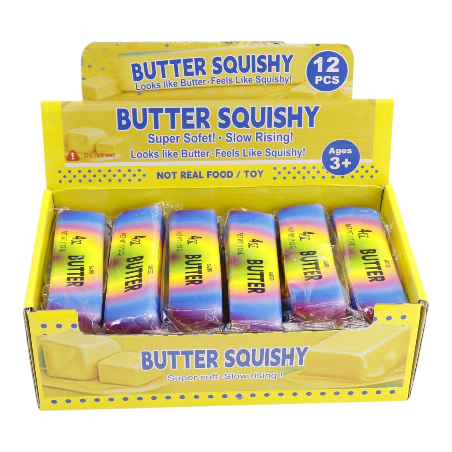 Marbled Rainbow Salted Squishy Butter Toy JT6603-9 (12PC)