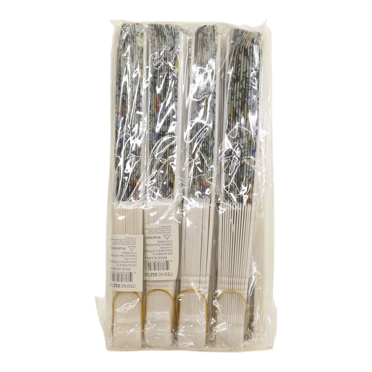100 Dollar Bill Design Portable Fan 7203 (12PC)