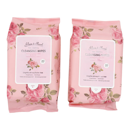 Rose Cleansing Makeup Remover Wipes MIT003 (6PK)